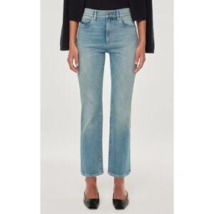 DL1961 Patti Straight High Rise Ankle in Ridge Wash Blue Denim Jeans, Size 31